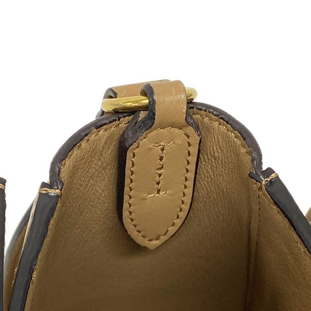 Celine Frame Medium Shoulder Bag White Light Brown - Picture 12 of 15